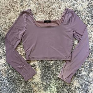 All Saints Square Neck Long Sleeve Top